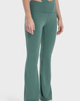 Tied Mid-Rise Waist Active Pants