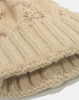 Roll Rim Cable-Knit Hat