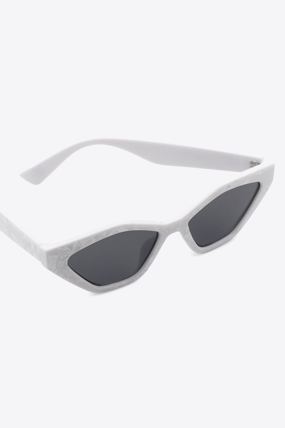 White Smoke Cat Eye Polycarbonate Sunglasses Sentient Beauty Fashions *Accessories