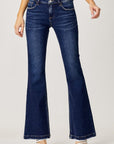 RISEN Full Size Low Rise Flare Jeans