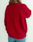 Round Neck Dropped Shoulder Long Sleeve Sweater