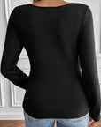 Round Neck Long Sleeve Top