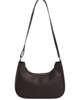Dark Slate Gray PU Leather Shoulder Bag Sentient Beauty Fashions Apaparel & Accessories