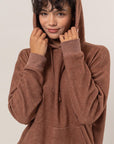 HYFVE Brushed Long Sleeve Hoodie with Kangaroo Pocket