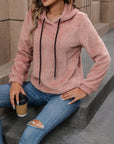 Fuzzy Long Sleeve Hoodie