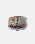 Nicole Lee USA Print Metallic Rectangular Pill Case