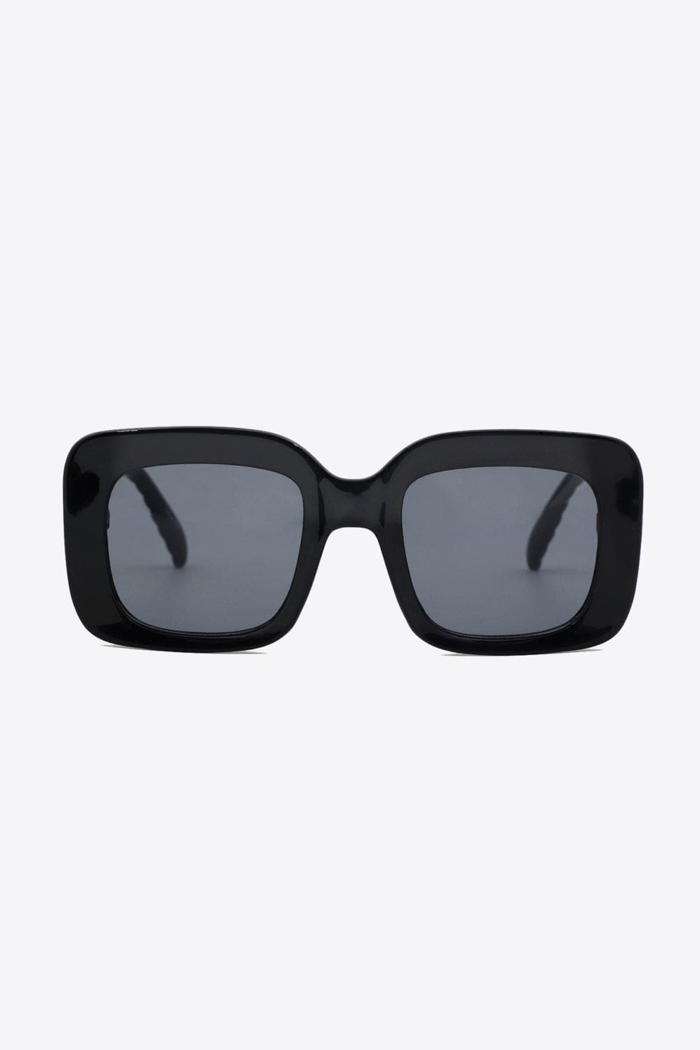 White Smoke Square Polycarbonate UV400 Sunglasses