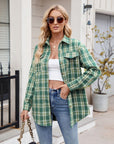 Mandy Plaid Button Up Long Sleeve Shirt