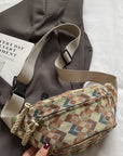 Adjustable Strap Canvas Sling Bag