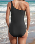 One Shoulder Sleeveless One-Piece Swimwear