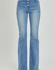 RISEN Full Size High Rise Button Fly Bootcut Jeans