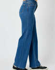 Dark Slate Gray Judy Blue Full Size High Rise Straight Jeans