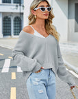 V-Neck Long Sleeve Sweater