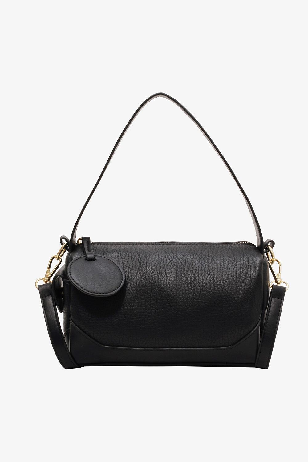 Dark Slate Gray PU Leather Crossbody Bag Sentient Beauty Fashions Bag