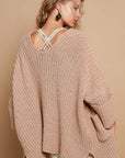 POL Open Front Sweater Cardigan with Pockets