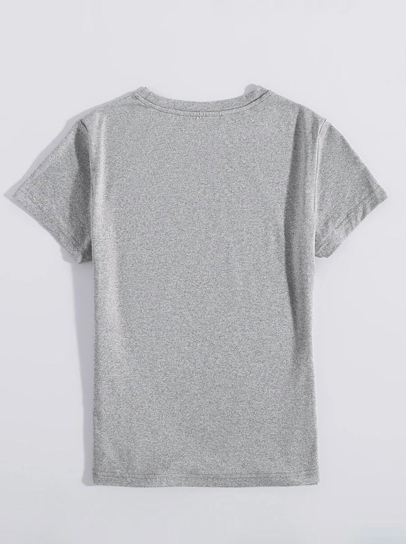 Light Gray LOS ANGELES CALIFORNIA Round Neck T-Shirt