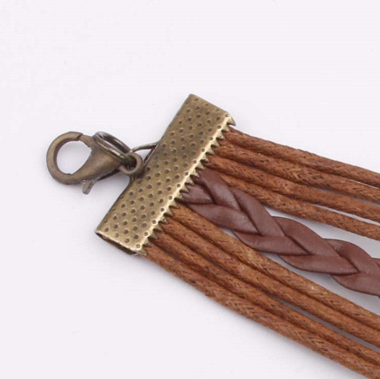 FREE Alloy PU Leather Rope Bracelet with Swimwear purchase