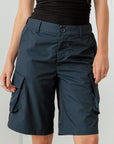 Dark Slate Gray Le Lis Navy Cargo Bermuda Shorts