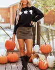 Ghost Round Neck Long Sleeve Sweatshirt