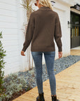 Quarter-Zip Collared Neck Sweater