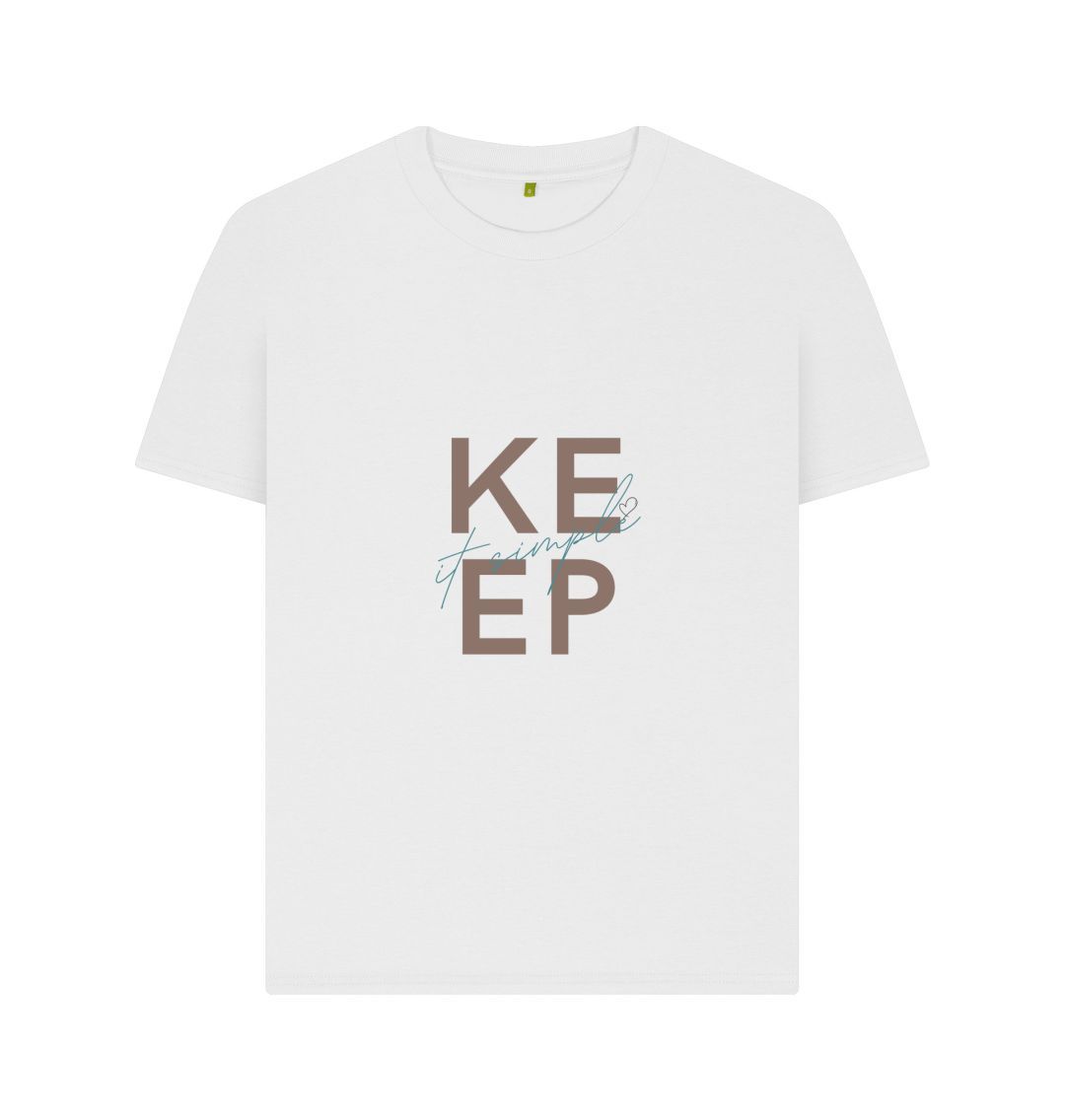 White Keep It Simple Unisex T-Shirt