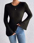 Honey Round Neck Flare Sleeve T-Shirt