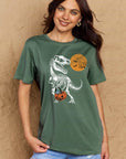 Simply Love Full Size Dinosaur Skeleton Graphic Cotton T-Shirt