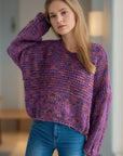 Dropped Shoulder Long Sleeve Sweater