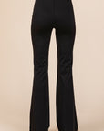 Mittoshop Stretchy Soft Elastic Waist Flare Pants