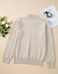 Mock Neck Long Sleeve Sweater