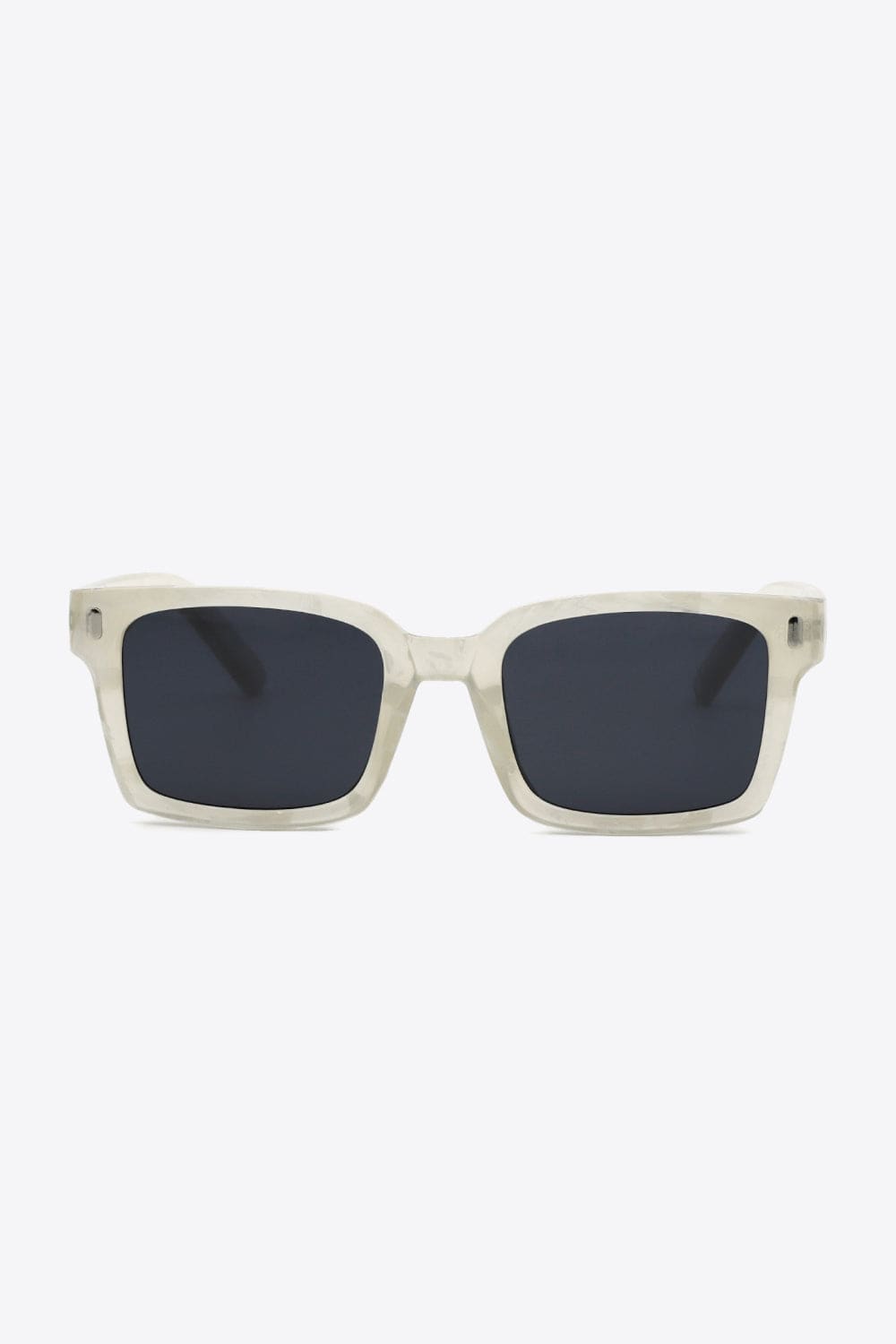 White Smoke UV400 Polycarbonate Square Sunglasses