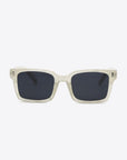 White Smoke UV400 Polycarbonate Square Sunglasses