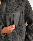 Ivy Lane Zip Up Long Sleeve Fuzzy Jacket