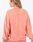 SAGE + FIG LOVE Path Applique Drop Shoulder Sweatshirt