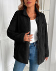 Ivy Lane Zip Up Long Sleeve Fuzzy Jacket