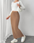 Maxi Knit Wrap Skirt