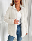 Ivy Lane Zip Up Long Sleeve Fuzzy Jacket