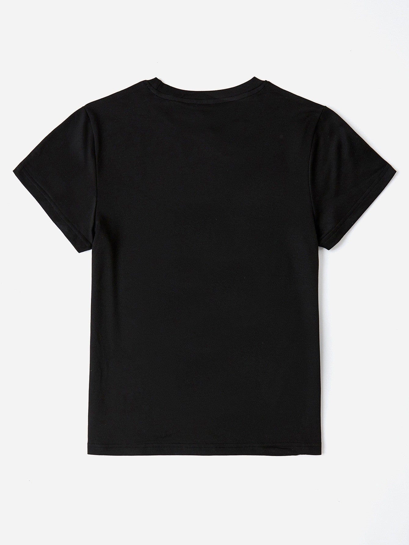 Black LOS ANGELES CALIFORNIA Round Neck T-Shirt