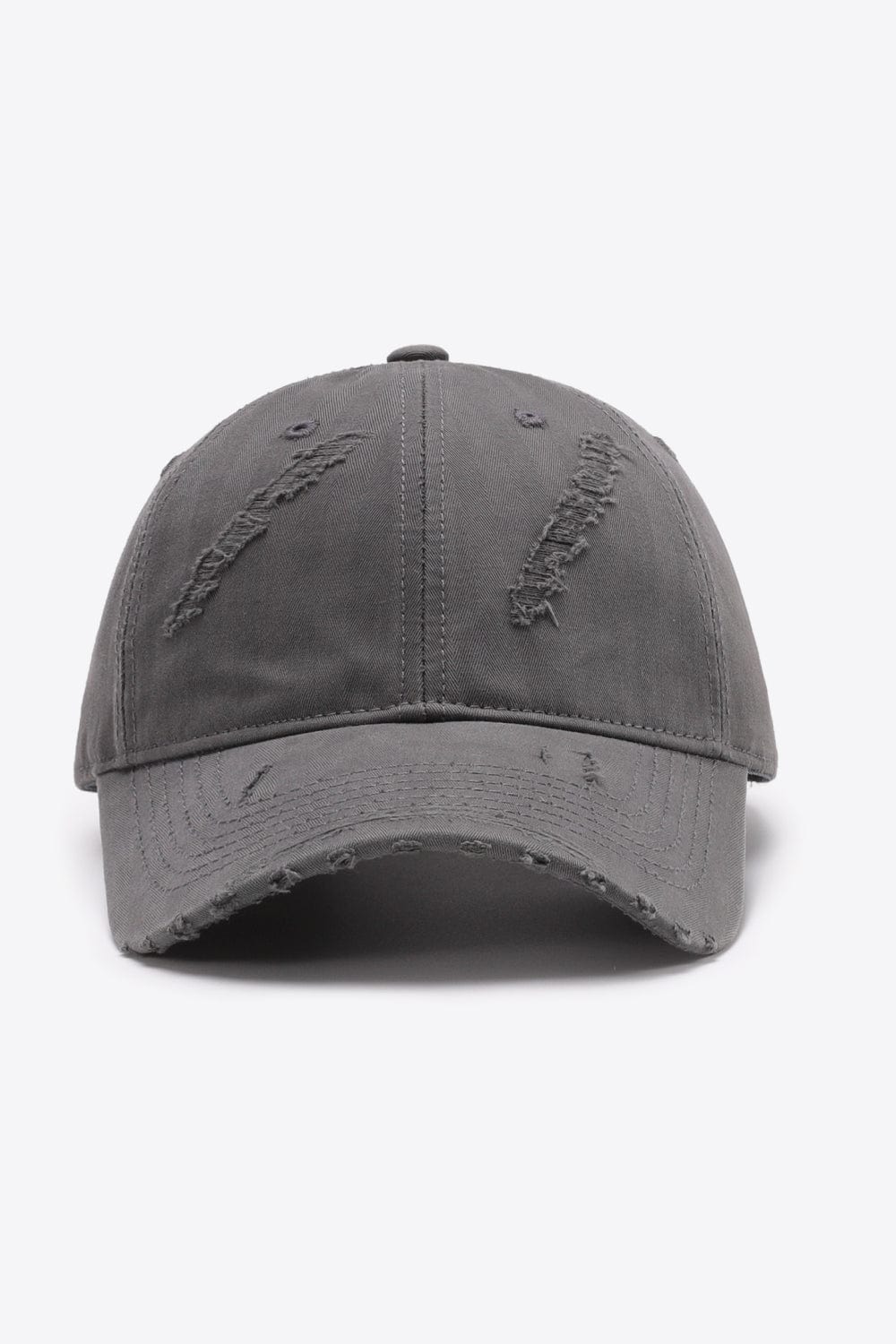 Dark Slate Gray Distressed Adjustable Baseball Cap