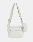 White Smoke Stitching PU Leather Shoulder Bag Sentient Beauty Fashions bags