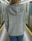 Drawstring Star Long Sleeve Hooded Sweater