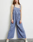 Light Gray HEYSON Full Size Wide Leg Overalls with Pockets Sentient Beauty Fashions Apaparel & Accessories