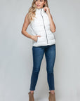 Snobbish Zip Up Turtleneck Vest with Pockets