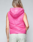 Snobbish Zip Up Quilted Hooded Vest