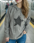 Drawstring Star Long Sleeve Hooded Sweater