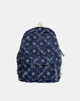 Star Denim Backpack Bag