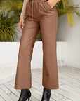 Ivy Lane Drawstring Wide Leg Long Pants