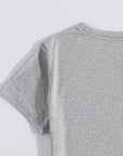 Gray LOS ANGELES CALIFORNIA Round Neck T-Shirt