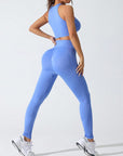 Round Neck Tank and High Waist Leggings Active Set