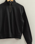 Black HYFVE Half Zip Drop Shoulder Sweatshirt